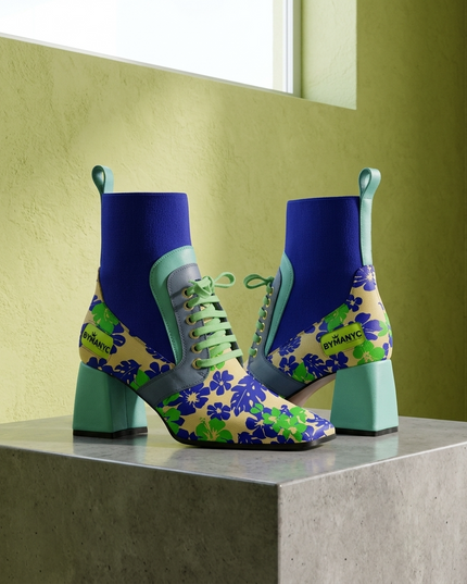 Times Square Pulse | Vegan Booties Damen | Limited Edition | Azul