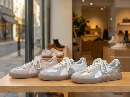 Masoomake Damen Sneaker – Lightweight Flat Casual | Wildleder-Paneel