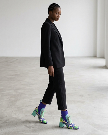 Times Square Pulse | Vegan Booties Damen | Limited Edition | Azul