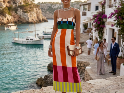 Damen Sommerkleid SUMMER MILAN Colorful – New Collection ITALY