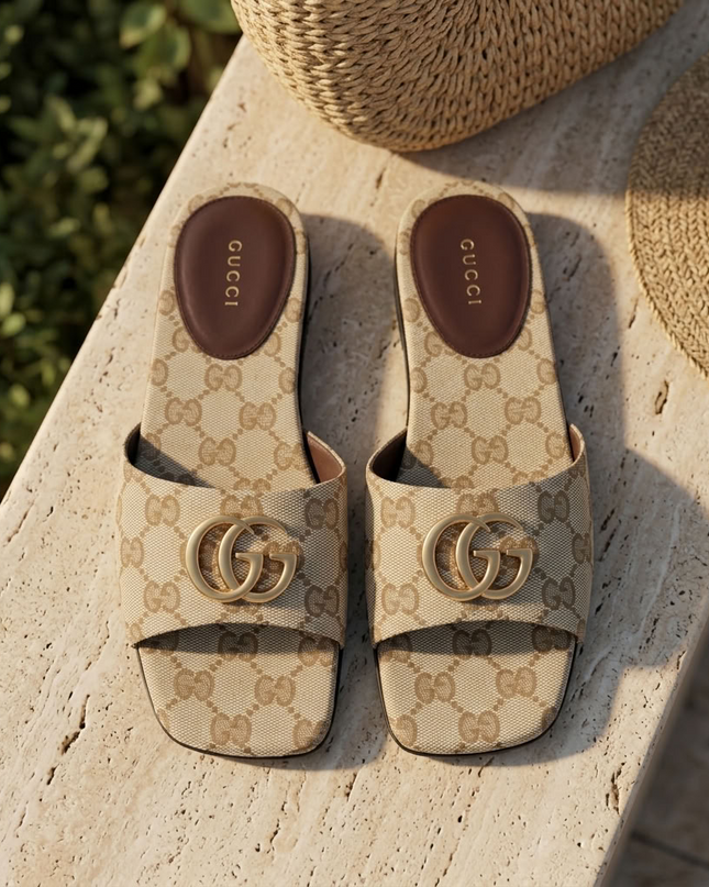 Gucci | GG Denim Sandals Horsebit | Vintagesand | Damen