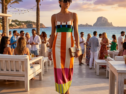 Damen Sommerkleid SUMMER MILAN Colorful – New Collection ITALY