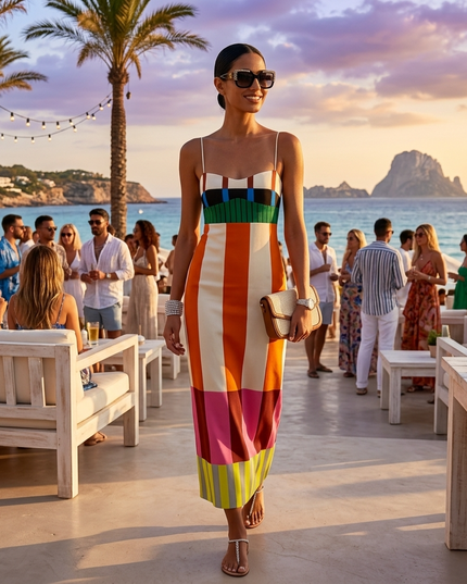 Damen Sommerkleid SUMMER MILAN Colorful – New Collection ITALY