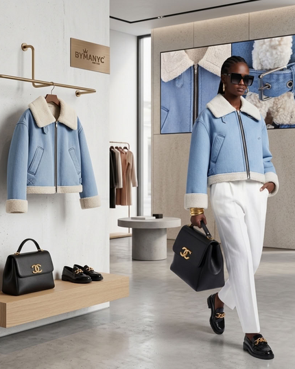 BYMANYC® New York | Eco Jacket BRONX NY CITY | Blue