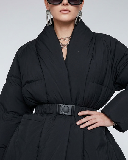 CARL SCHURZ PARK Puffer Kimono Jacket Damen | Schwarz