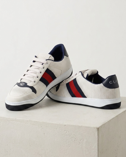 GUCCI Screener Leder Sneakers Weiss