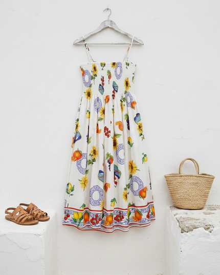 Damen Sommerkleid CALA MACARELLA White – New Collection IBIZA