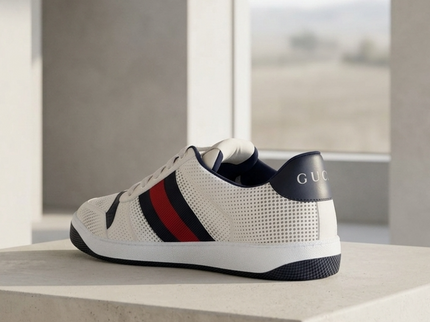 GUCCI Screener Leder Sneakers Weiss