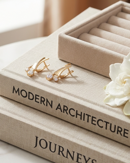 Geometric Sparkle Ohrringe | SOHO Collection | Gold (Dorado)
