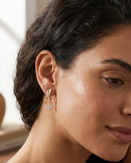 Geometric Sparkle Ohrringe | SOHO Collection | Gold (Dorado)