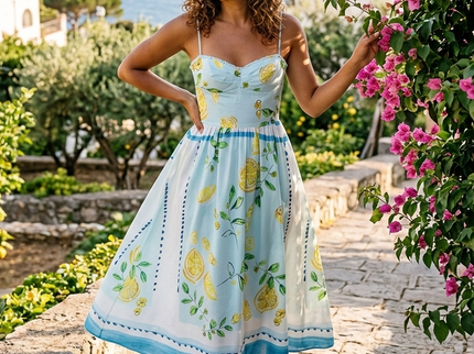 MENORCA ATELIER Sommerkleid IBIZA – Lemon Slices