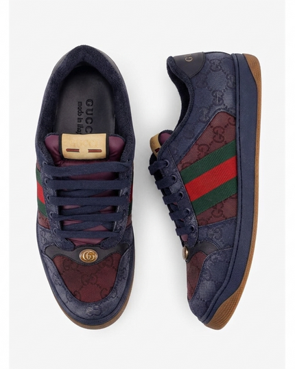 GUCCI GG Bicolor Fabric Sneakers