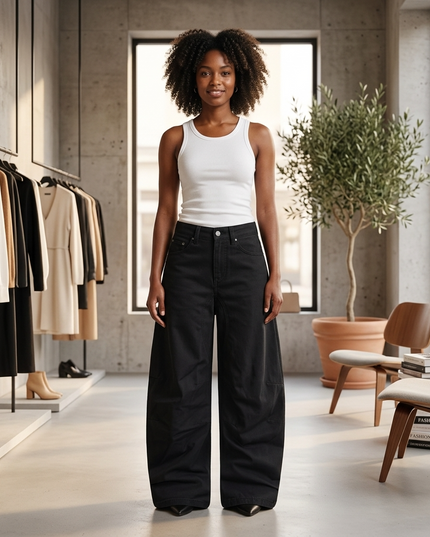 💟 MADISON Damen Denim Jeans | Black | Prêt-à-Porter New Collection