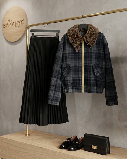 FiDi NY City | Eco Jacke Damen | Navy Blue | One Size