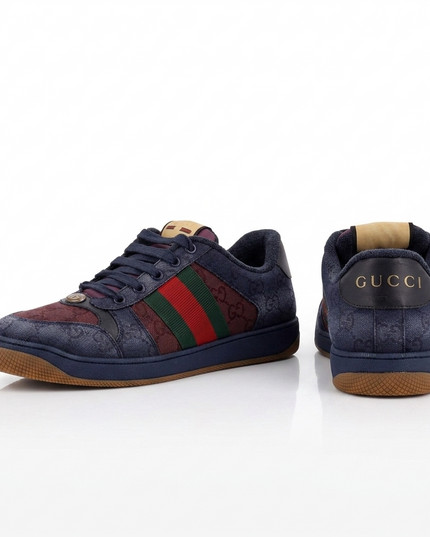 GUCCI GG Bicolor Fabric Sneakers