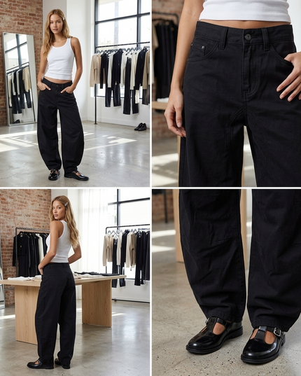 💟 MADISON Damen Denim Jeans | Black | Prêt-à-Porter New Collection