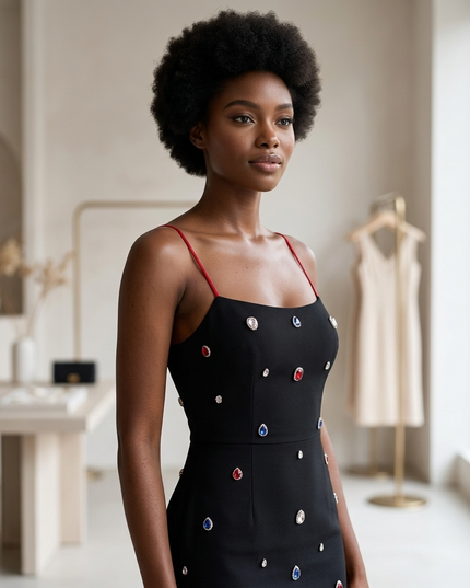 👗 LOS ANGELES Elegante Damen Kleid | Black | SUMMER 07 New Collection