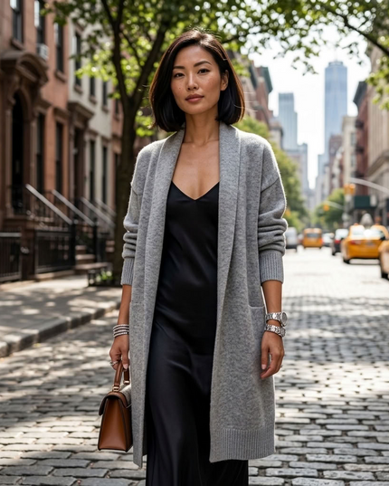 BYMANYC Nolita Cardigan Damen | Light Gray
