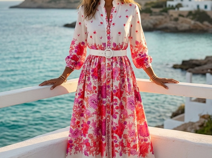 Damen Sommerkleid CALA COMTE Printed Pattern – New Collection IBIZA