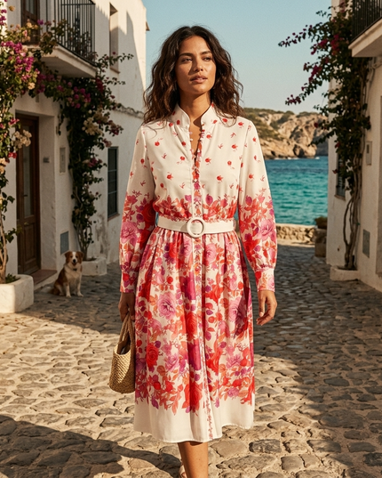 Damen Sommerkleid CALA COMTE Printed Pattern – New Collection IBIZA