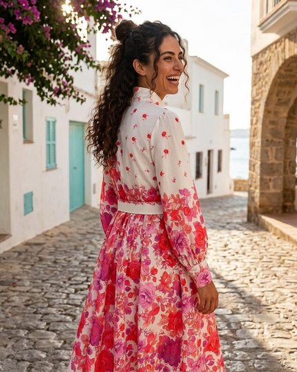 Damen Sommerkleid CALA COMTE Printed Pattern – New Collection IBIZA