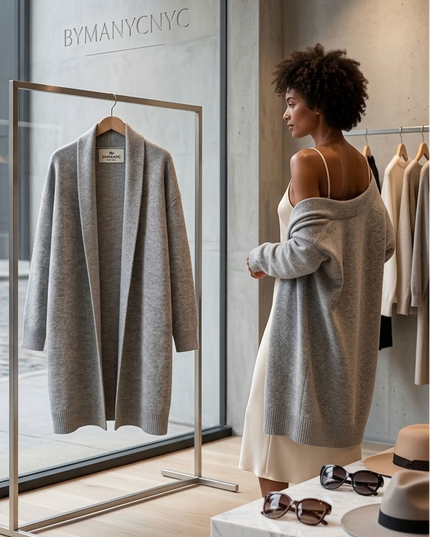 BYMANYC Nolita Cardigan Damen | Light Gray