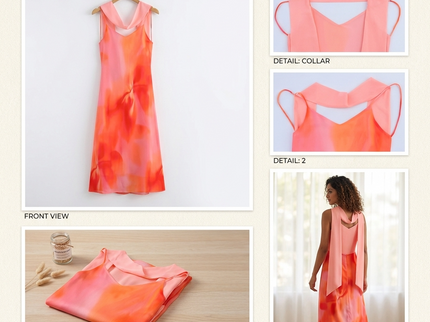 Damen Sommerkleid CALA TURQUETA Rosé – New Collection IBIZA