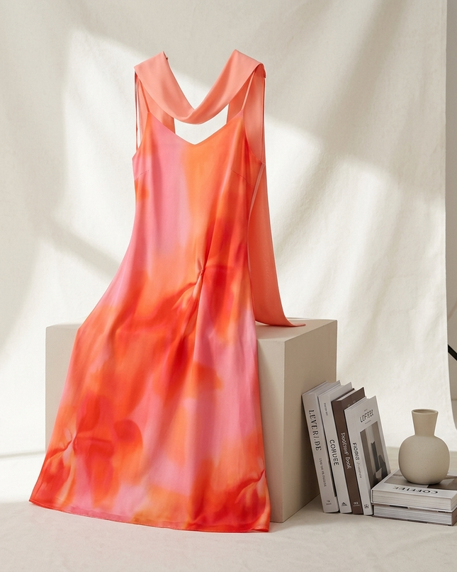 Damen Sommerkleid CALA TURQUETA Rosé – New Collection IBIZA