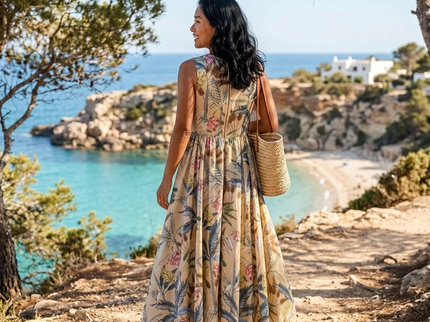 Damen Sommerkleid CALA MORELL Printed Pattern – New Collection IBIZA