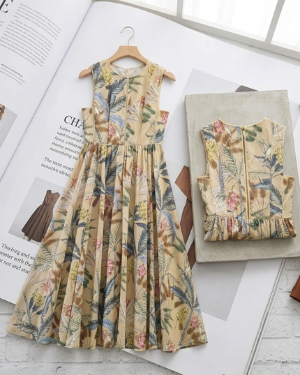 Damen Sommerkleid CALA MORELL Printed Pattern – New Collection IBIZA