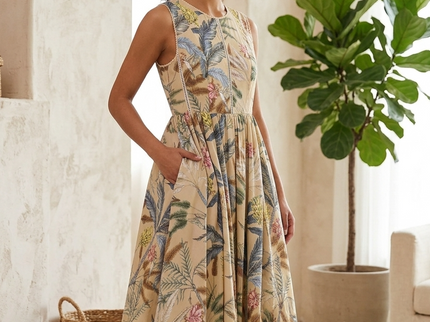 Damen Sommerkleid CALA MORELL Printed Pattern – New Collection IBIZA