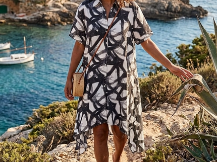 Damen Sommerkleid CALA PADRINA Black – New Collection IBIZA