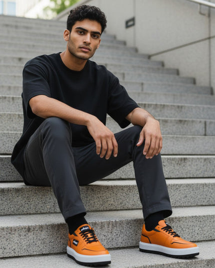 Vegane Sneakers FLATIRON PRIDE Naranja – Unisex