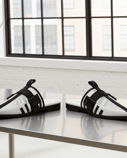 Luftige Mesh-Mules