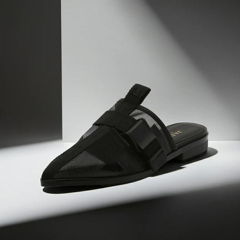 Luftige Mesh-Mules