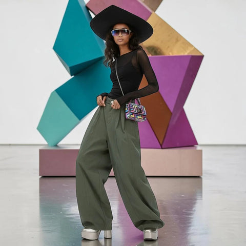 Damen Extra-Weite Hose BUSHWICK NYFW New Collection | BYMANYC ® New York