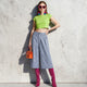 Karierte Wide-Leg Hose 7/8 Brooklyn Heights – Damen | BYMANYC ® New York