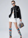 Women's Bicolor Tweed Tailored Jacket CENTRAL PARK New Collection Couture in Manhattan BYMANYC ® New York 