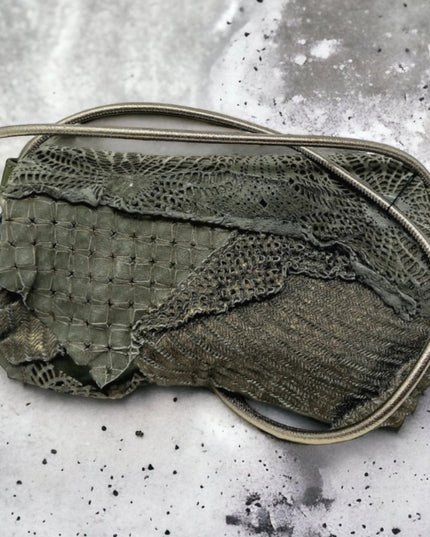 Brunocenere Yaya Ledertasche Salbeigrün – Handgefertigt in Italien