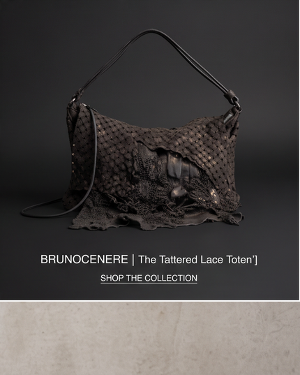 Brunocenere Lasergeschnittene Ledertasche – Handgefertigtes Unikat aus Italien