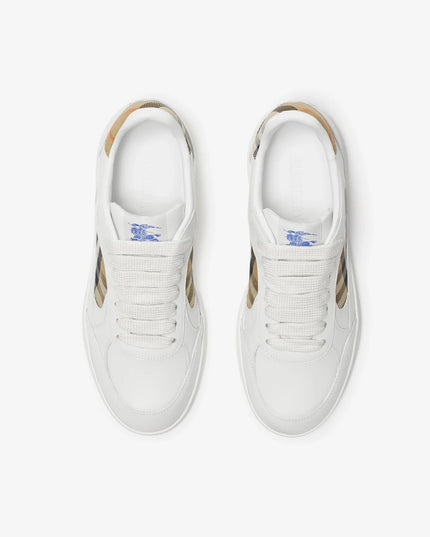 Burberry | Terrace Sneaker mit Check-Details | Beige | Damen