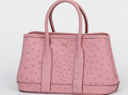 Genuine Ostrich Skin Leather Small Tote Bag-4