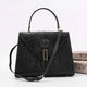 Genuine Crocodile Skin Bone Leather Top Handle Bags-0