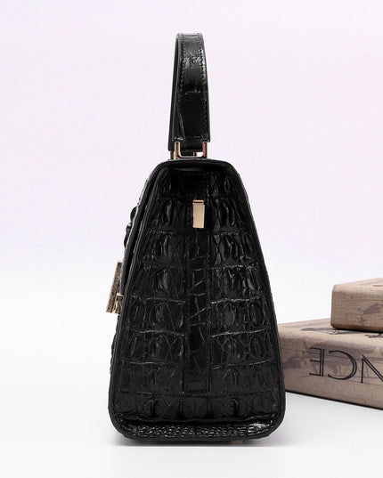 Genuine Crocodile Skin Bone Leather Top Handle Bags-1