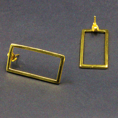 SEMPLICE Vergoldete Designerohrringe