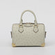 Womens Genuine Ostrich Skin Leathe Top Handle Pillow Bag-1