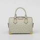 Womens Genuine Ostrich Skin Leathe Top Handle Pillow Bag-2