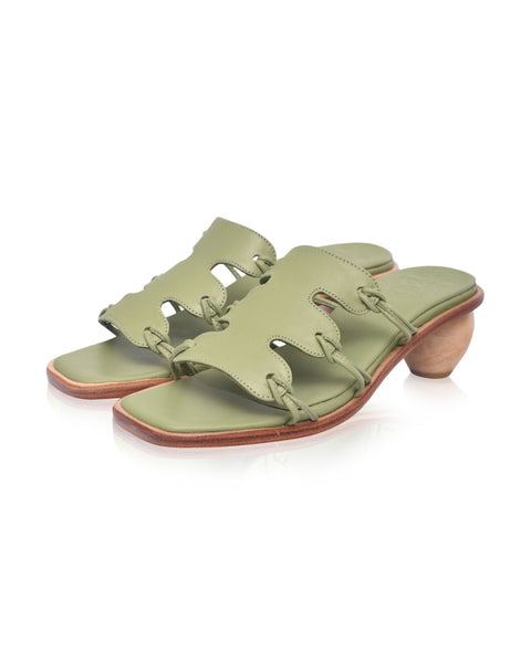Ibiza Round Heel Mules-3
