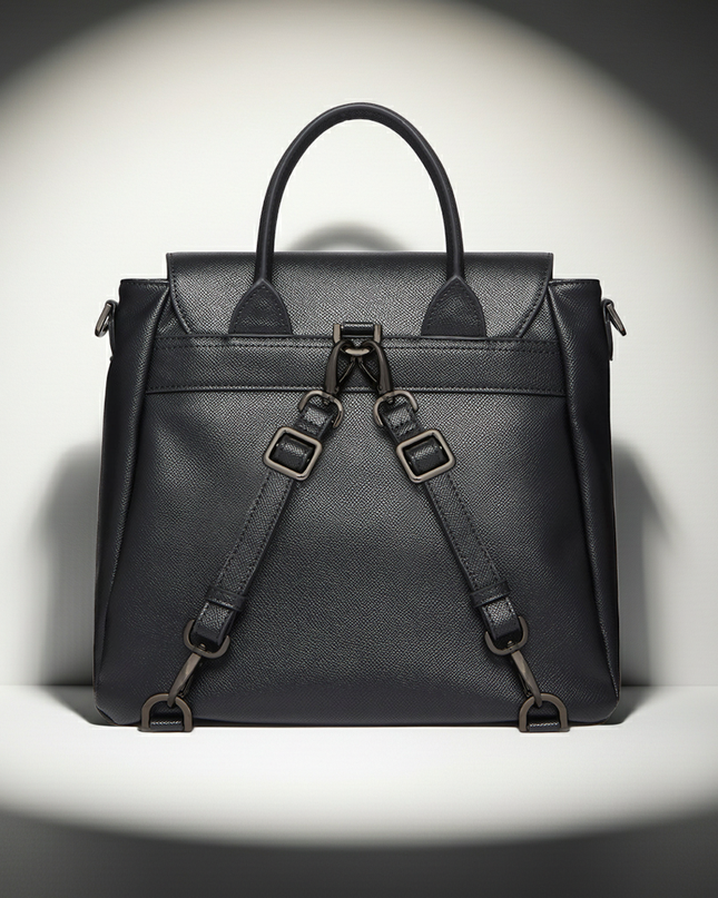 Zuri Schwarzer Veganer Rucksack – LaBante London