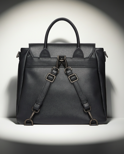Zuri Schwarzer Veganer Rucksack – LaBante London